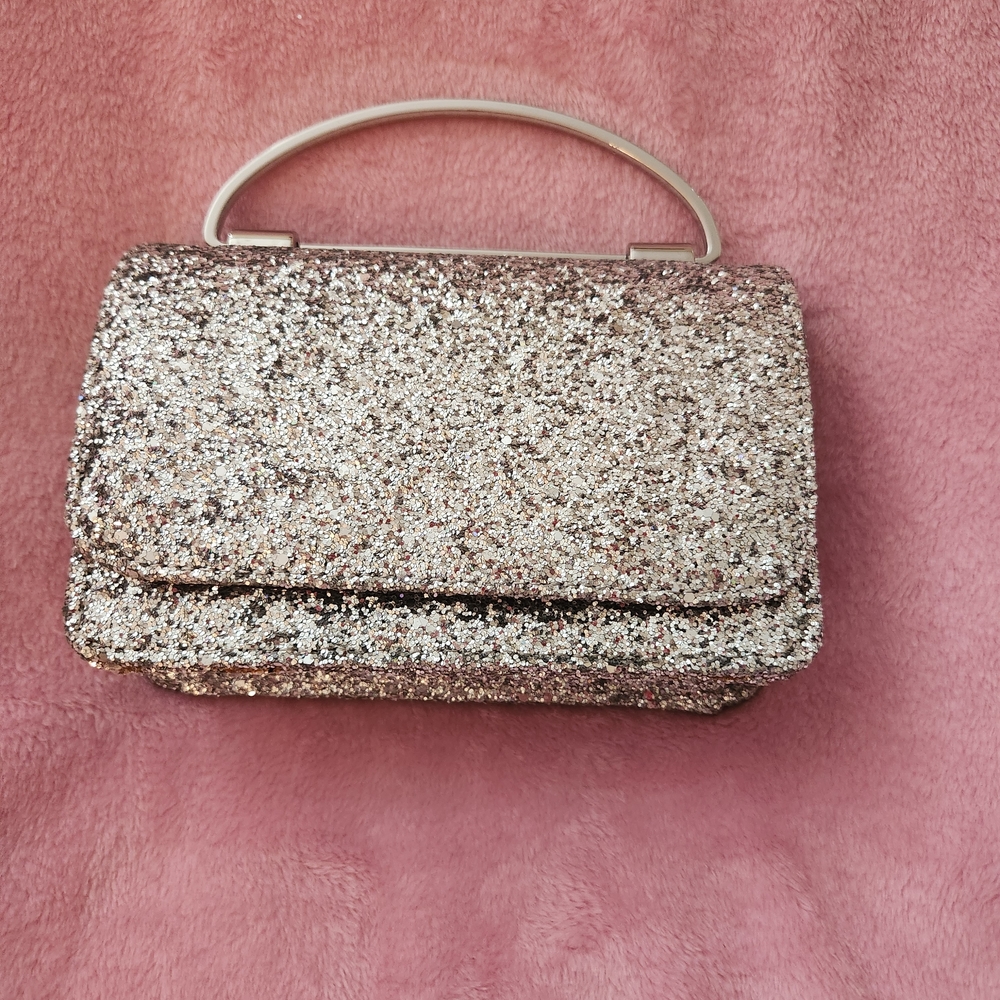 RSVP Sparkling Silver Crossbody Bag